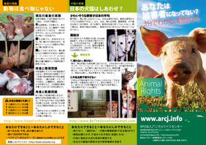 アニマルライツのチラシAnimalRights